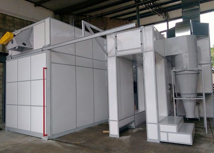 PLANTA para pintura electrostática sobre tuberias de acero